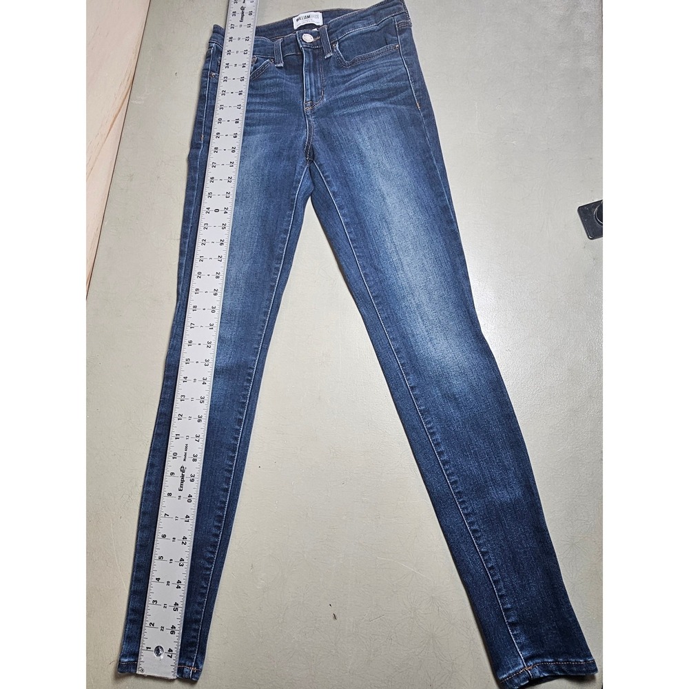 William Rast Perfect Skinny Jeans Womens 25 Dark Wash Stretch Denim Mid Rise - Picture 5 of 12
